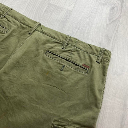 CHAPS BAGGY CARGO SHORTS KHAKI GREEN