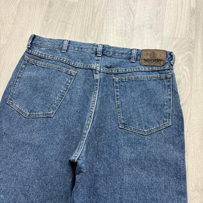 VINTAGE 00s WRANGLER BAGGY LOOSE JORTS BLUE