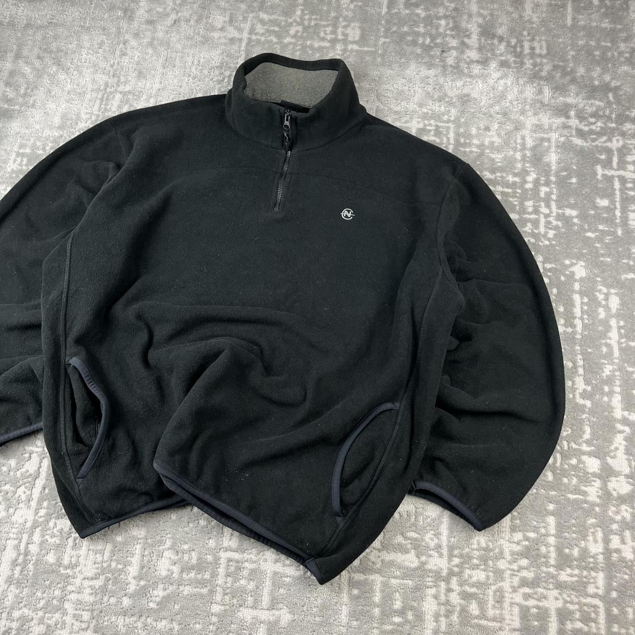 VINTAGE Y2K NAUTICA QUARTER ZIP FLEECE BLACK