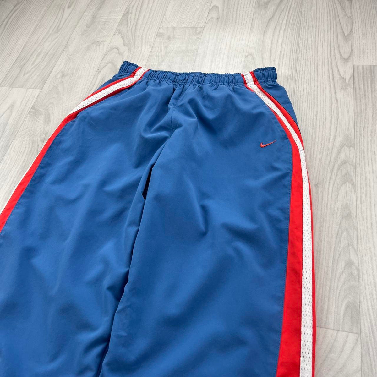 VINTAGE Y2K NIKE LOW RISE TRACKSUIT BOTTOMS BLUE