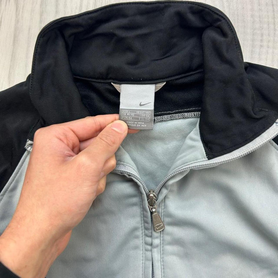 VINTAGE Y2K NIKE TRACK JACKET GREY / BLACK