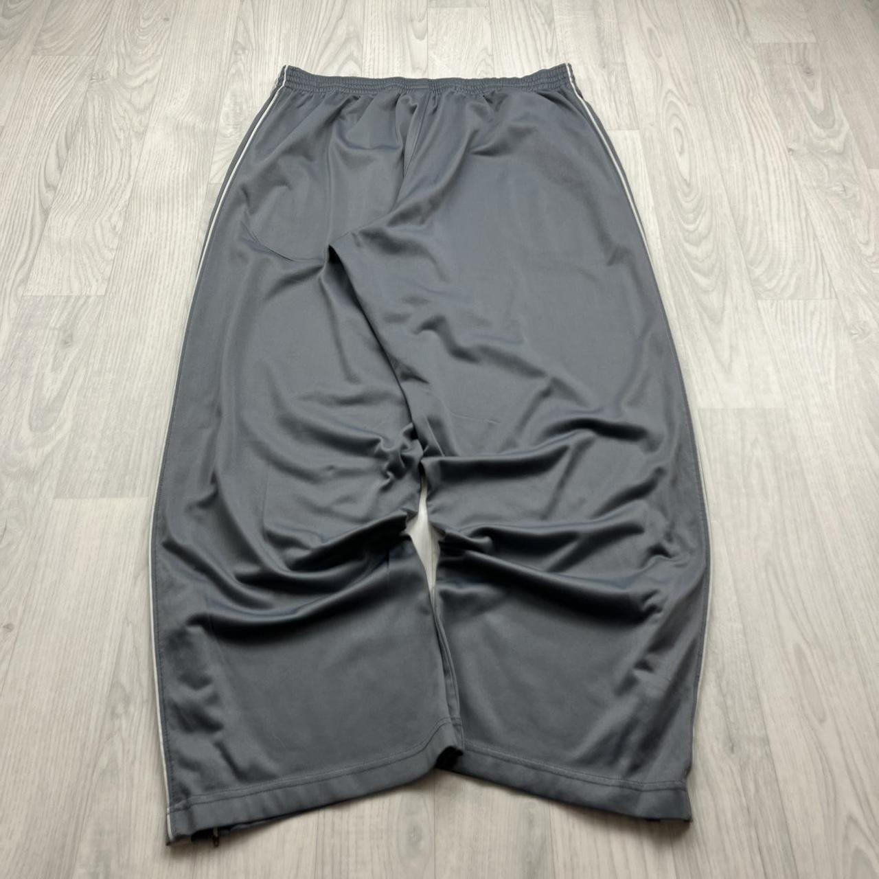 VINTAGE Y2K NIKE BASKETBALL WIDE LEG BAGGY TRACKSUIT BOTTOMS GREY