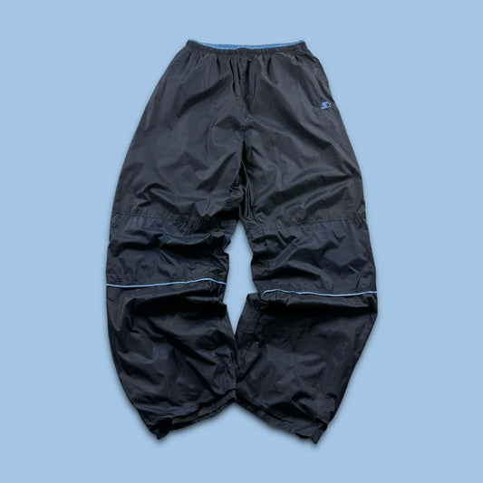 VINTAGE Y2K STARTER BAGGY TRACKSUIT BOTTOMS NAVY / BABY BLUE