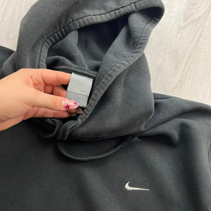 VINTAGE Y2K NIKE ZIP UP HOODIE BLACK