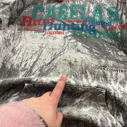 VINTAGE CABELAS REALTREE HOODIE CAMO
