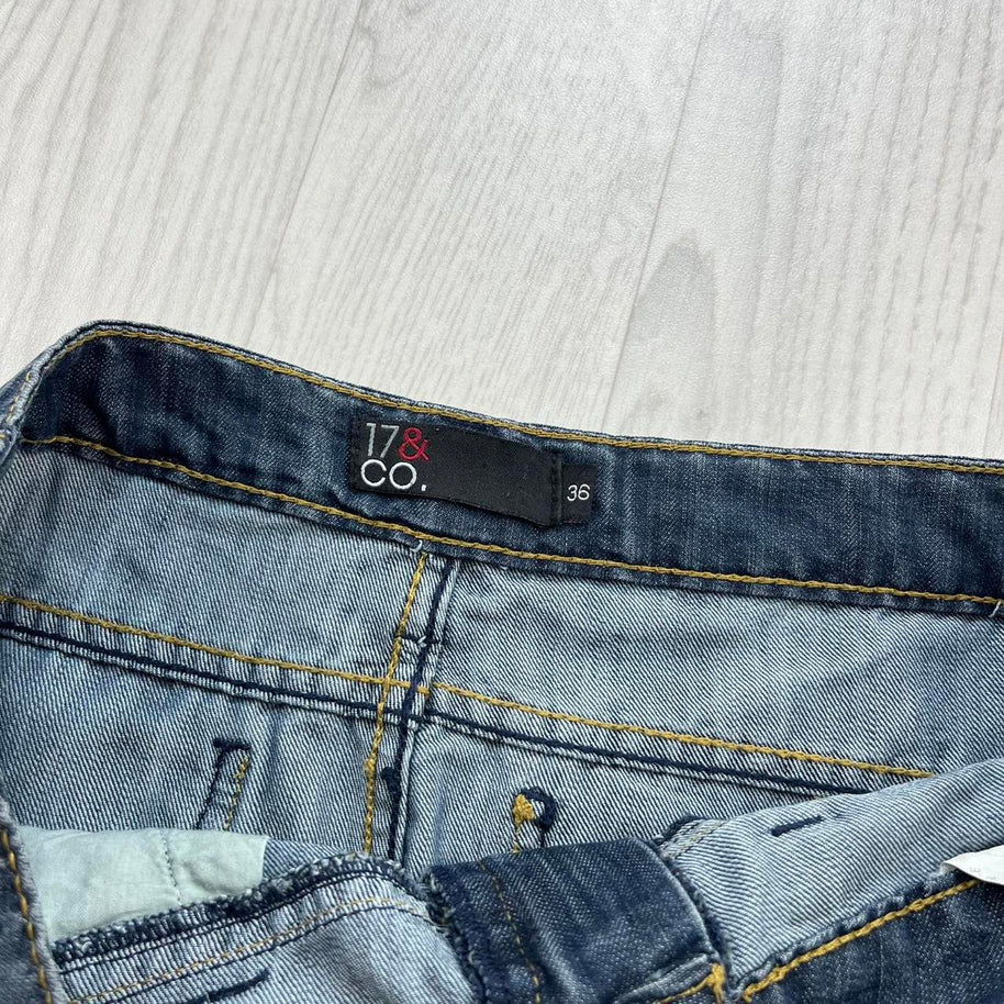 VINTAGE Y2K 17&CO DENIM MINI SKIRT BLUE
