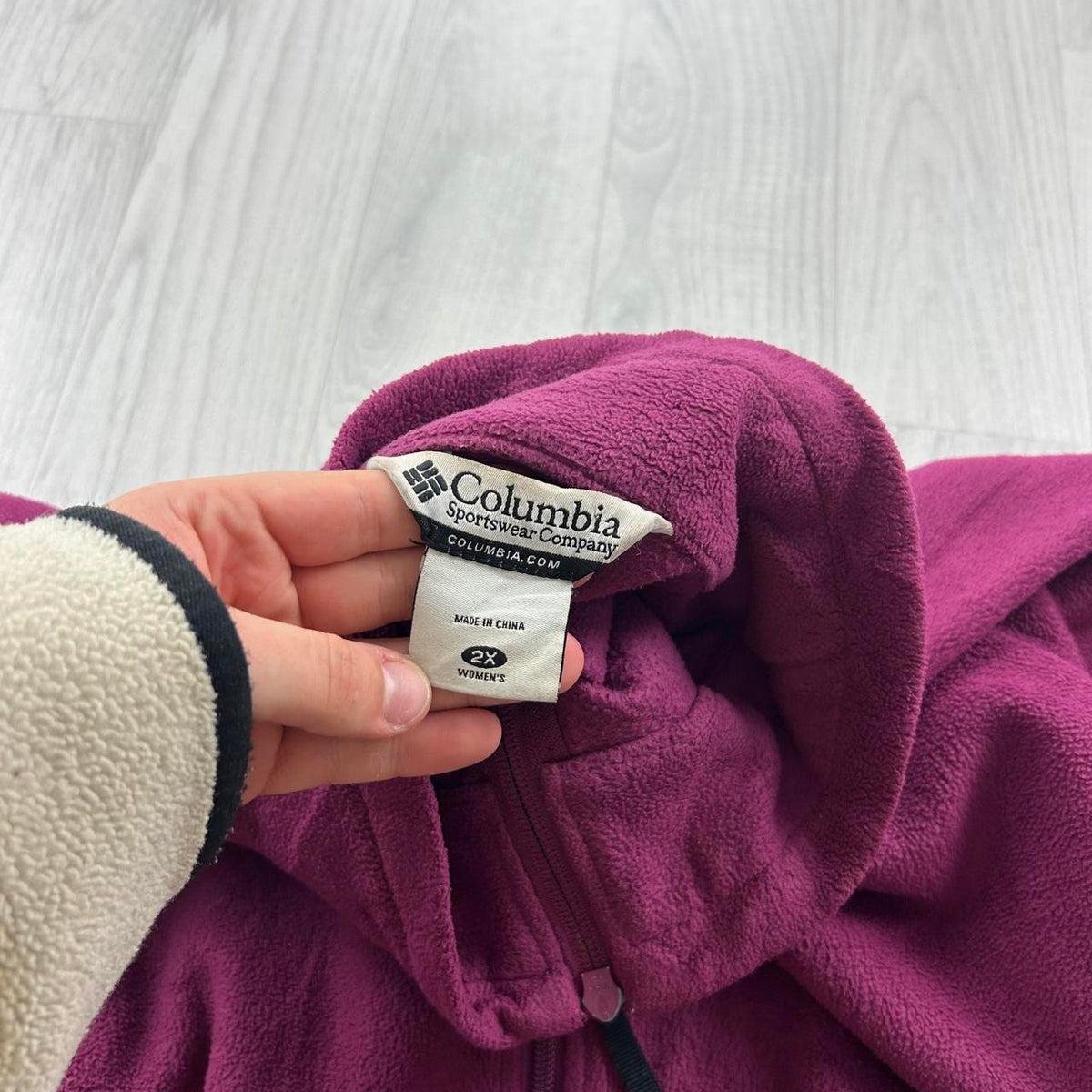 VINTAGE Y2K COLUMBIA ZIP UP FLEECE JACKET PINK