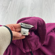 VINTAGE Y2K COLUMBIA ZIP UP FLEECE JACKET PINK