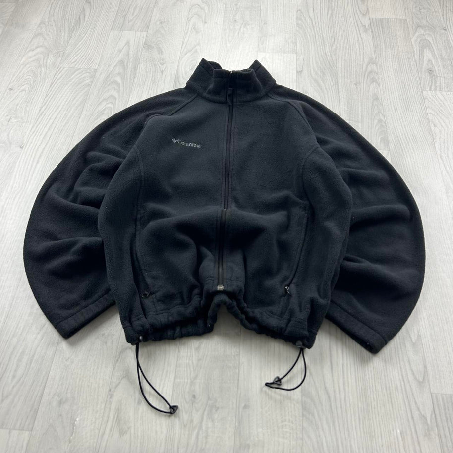 VINTAGE Y2K COLUMBIA ZIP UP FLEECE JACKET BLACK