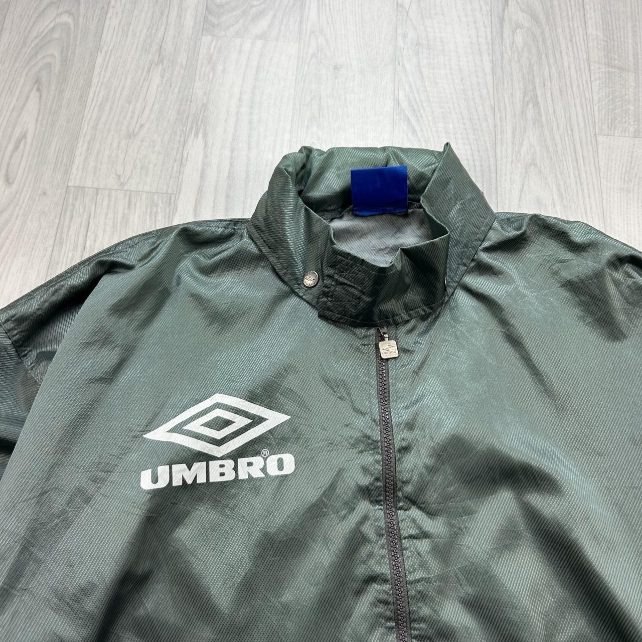 VINTAGE 90s UMBRO PRO TRAINING WINDBREAKER JACKET TEAL