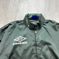 VINTAGE 90s UMBRO PRO TRAINING WINDBREAKER JACKET TEAL