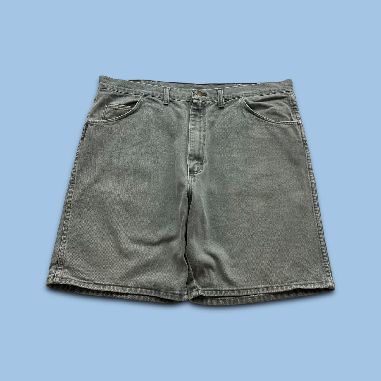 VINTAGE 00s WRANGLER BAGGY LOOSE JORTS MINT GREEN