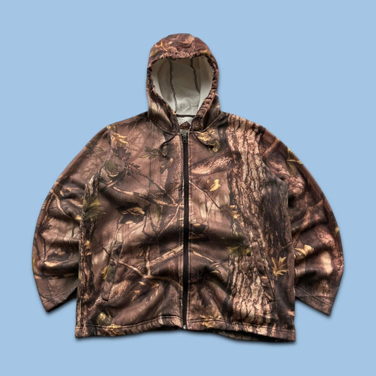 VINTAGE REALTREE HOODIE CAMO BROWN