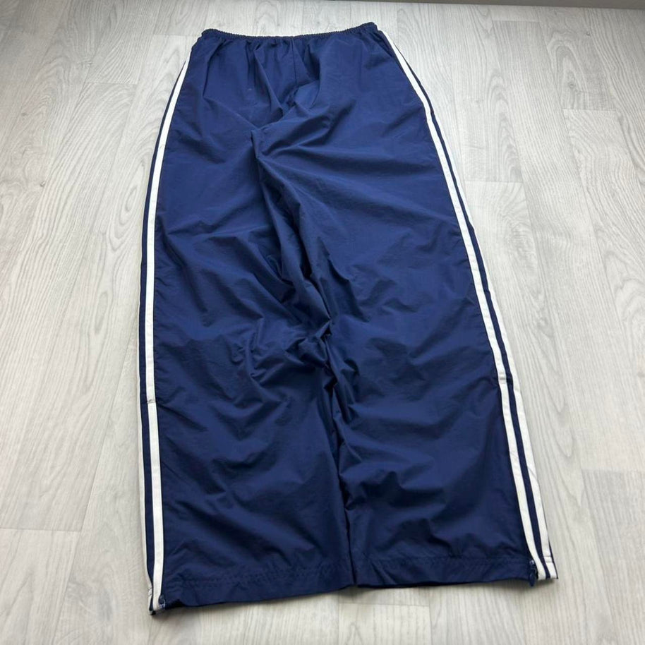 VINTAGE Y2K ADIDAS BAGGY TRACKSUIT BOTTOMS NAVY