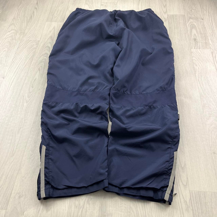 VINTAGE Y2K STARTER BAGGY TRACKSUIT BOTTOMS NAVY