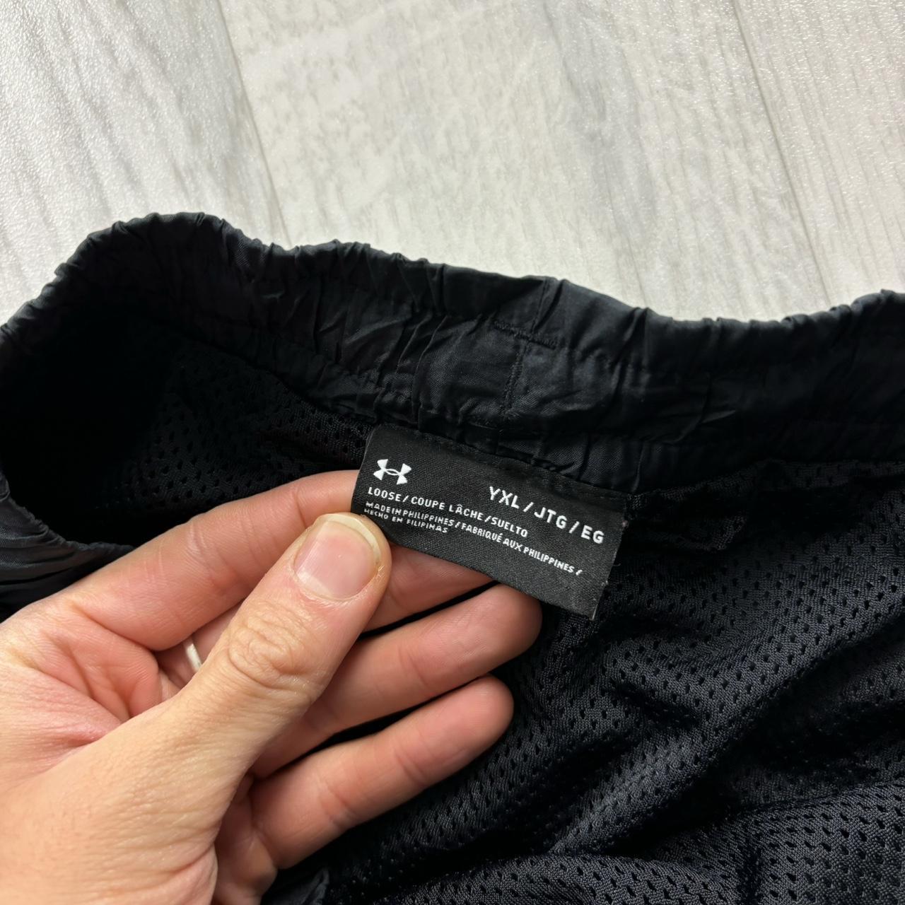 UNDER ARMOUR BAGGY TRACKSUIT BOTTOMS BLACK