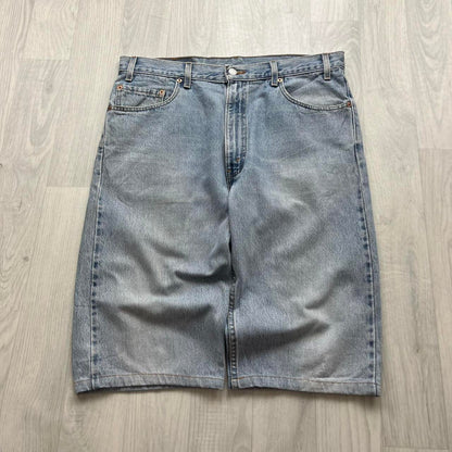 VINTAGE 00s LEVIS 505 BAGGY LOOSE JORTS LIGHT BLUE