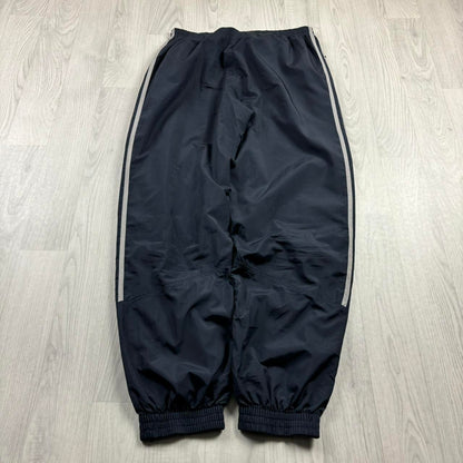 VINTAGE Y2K ADIDAS BAGGY TRACKSUIT BOTTOMS NAVY / GREY