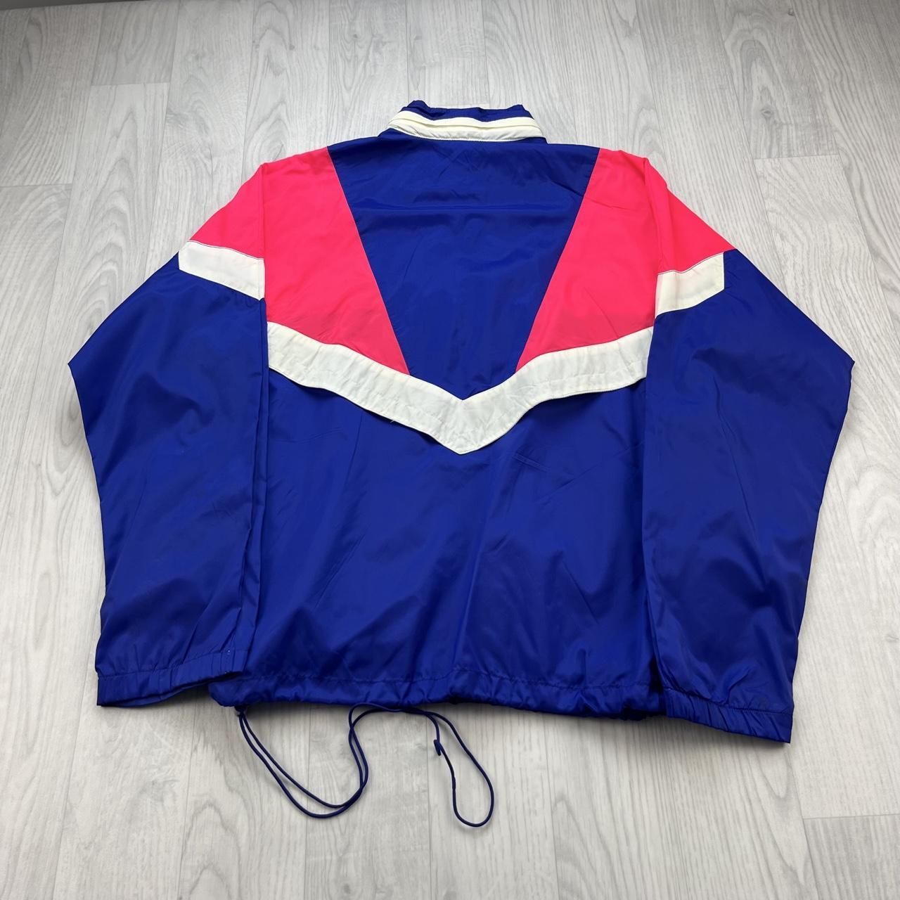 VINTAGE 90s NIKE COLOUR BLOCK WINDBREAKER JACKET BLUE / PINK