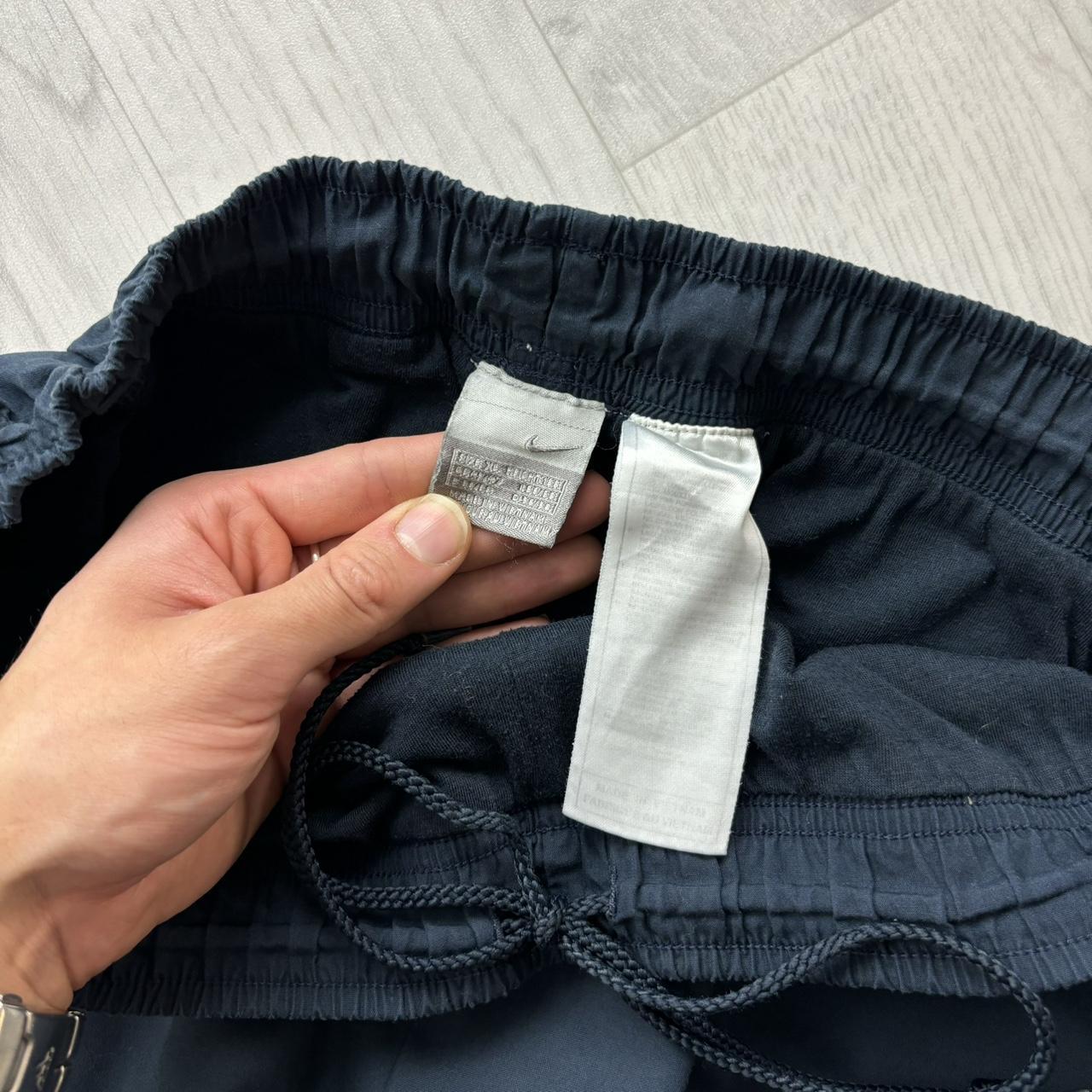 VINTAGE Y2K NIKE BAGGY WIDE LEG TRACKSUIT BOTTOMS NAVY