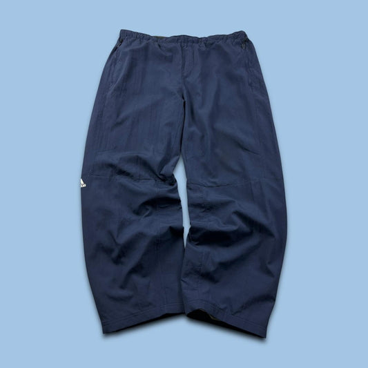 VINTAGE Y2K ADIDAS BAGGY TRACKSUIT BOTTOMS NAVY