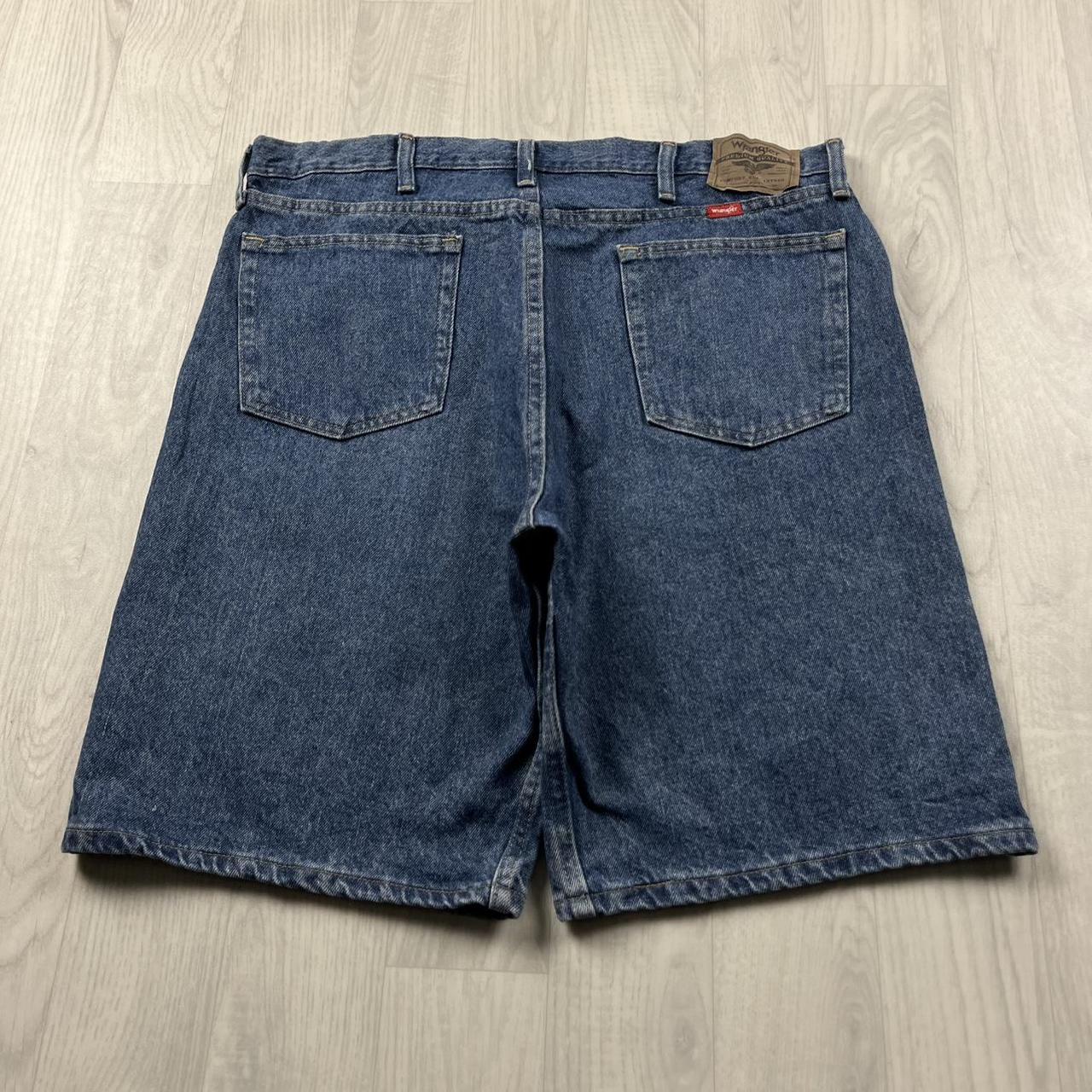 VINTAGE 00s WRANGLER BAGGY LOOSE CARPENTER JORTS NAVY