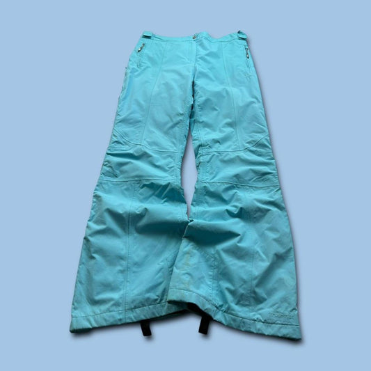 VINTAGE Y2K TRESSPASS FLARED SKI PANTS SALOPETTES LIGHT BLUE