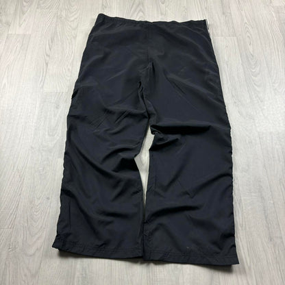 VINTAGE Y2K REEBOK BAGGY CARGO TRACKSUIT BOTTOMS BLACK