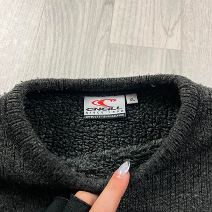 VINTAGE Y2K O’NEILL CHUNKY KNITTED JUMPER GREY