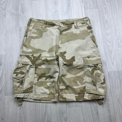 VINTAGE Y2K BAGGY CAMO CARGO SHORTS