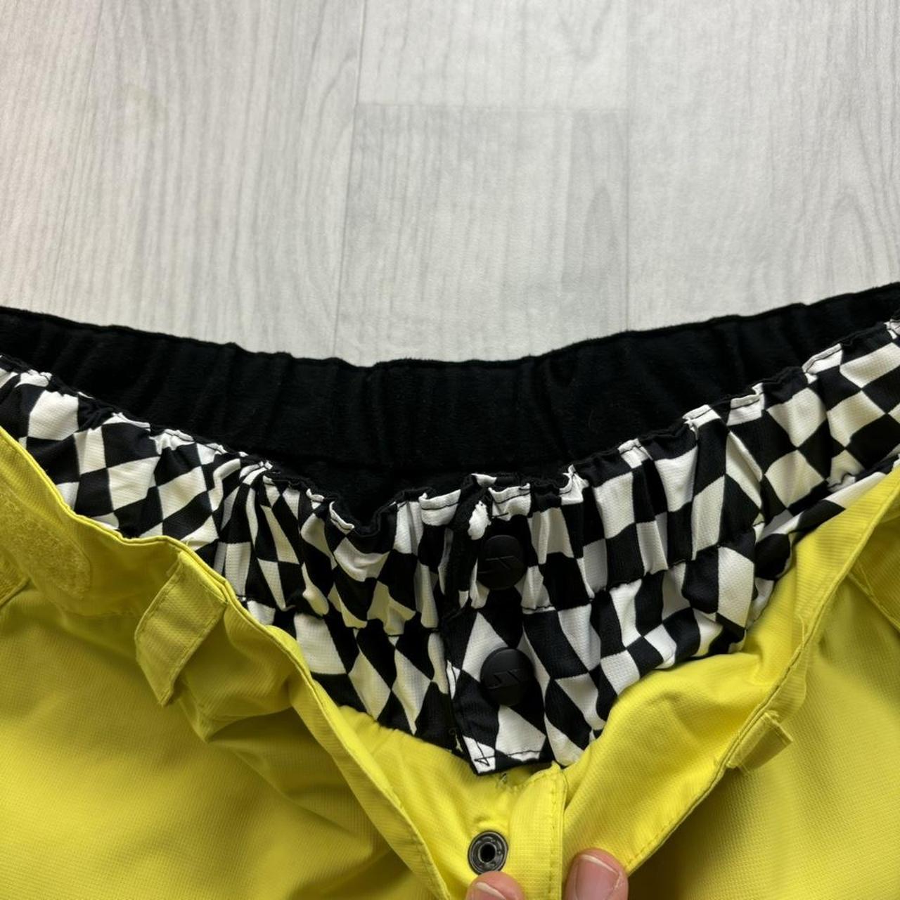 VINTAGE Y2K TRESSPASS WIDE LEG SKI PANTS SALOPETTES YELLOW