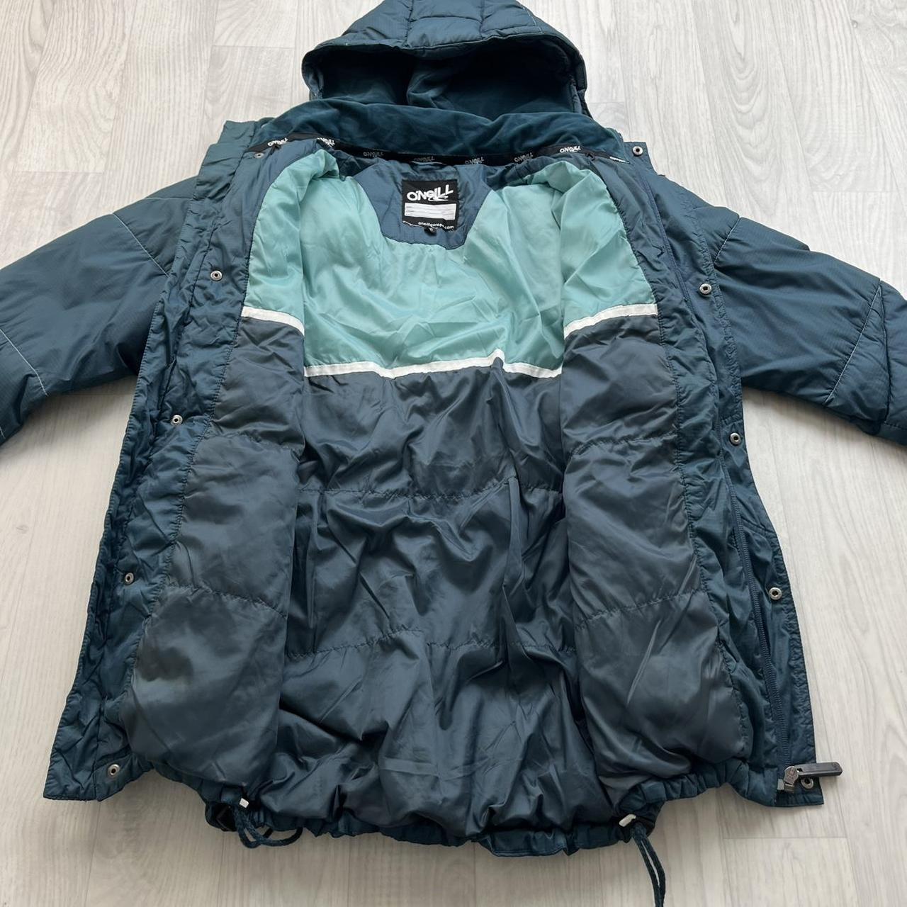 VINTAGE Y2K ONEILL SKI PUFFER JACKET BLUE TEAL
