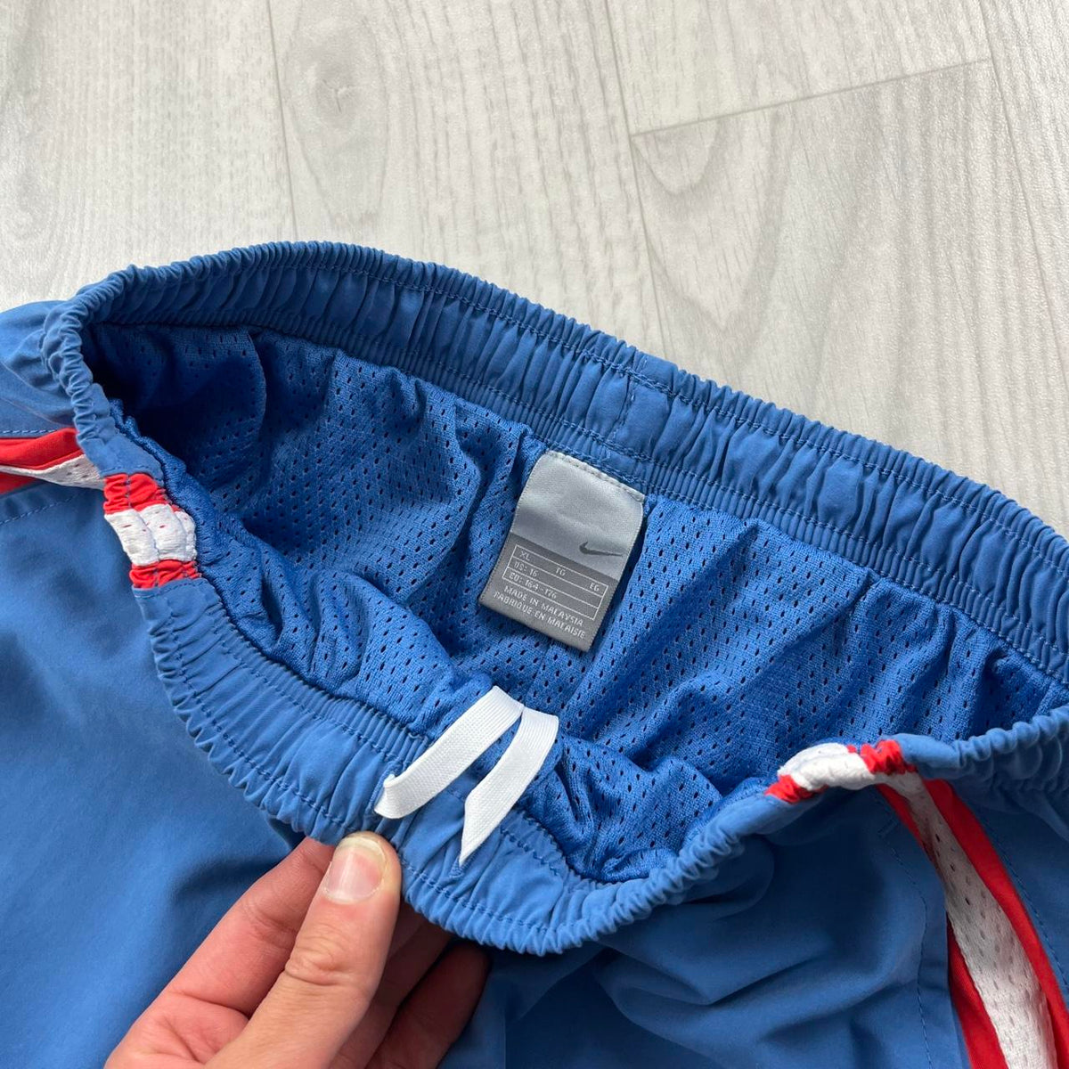 VINTAGE Y2K NIKE LOW RISE TRACKSUIT BOTTOMS BLUE