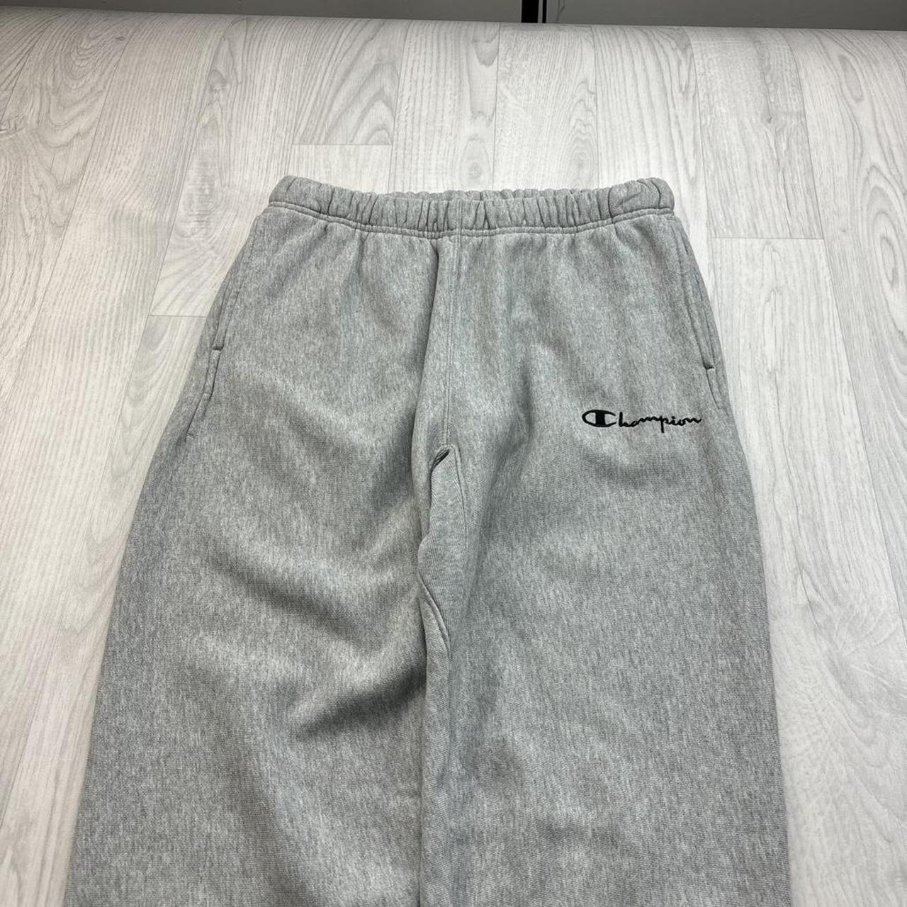 CHAMPION REVERSE WEAVE COTTON SWEATPANTS GREY