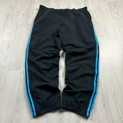 VINTAGE Y2K ADIDAS LIVERPOOL BAGGY TRACKSUIT BOTTOMS NAVY / BLUE