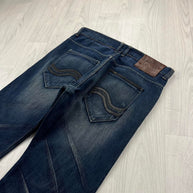 VINTAGE Y2K LEE BOOTCUT BAGGY JEANS NAVY
