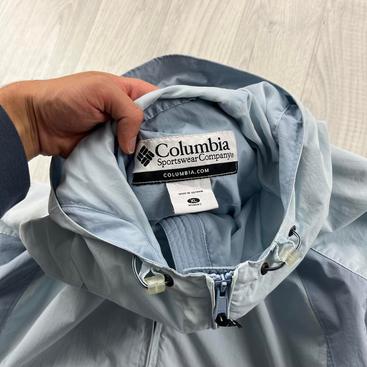 VINTAGE Y2K COLUMBIA TECHNICAL JACKET LIGHT BLUE