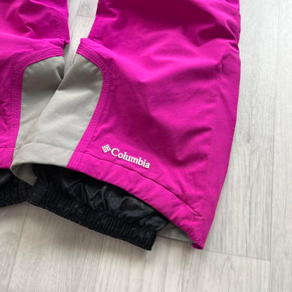 VINTAGE Y2K COLUMBIA LOW RISE BAGGY SKI PANTS SALOPETTES PINK