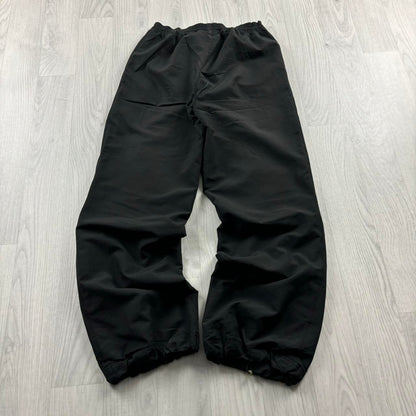 VINTAGE Y2K PUMA BAGGY TECHNICAL TRACKSUIT BOTTOMS BLACK