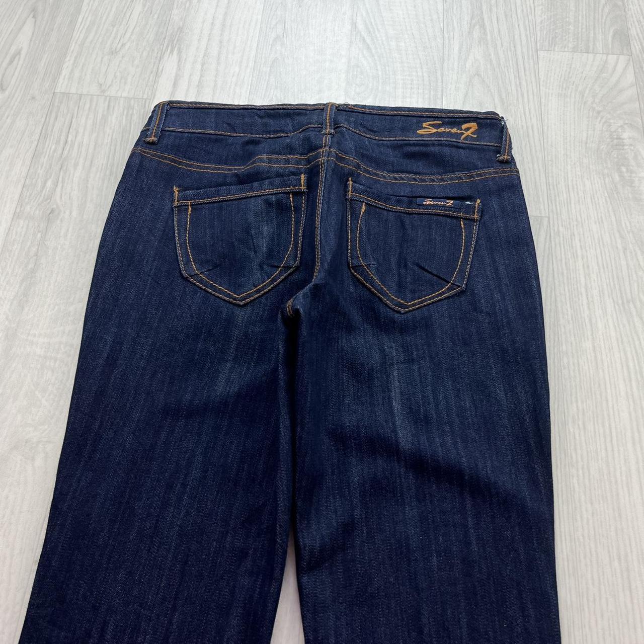 VINTAGE Y2K SEVEN7 LOW RISE FLARED JEANS NAVY