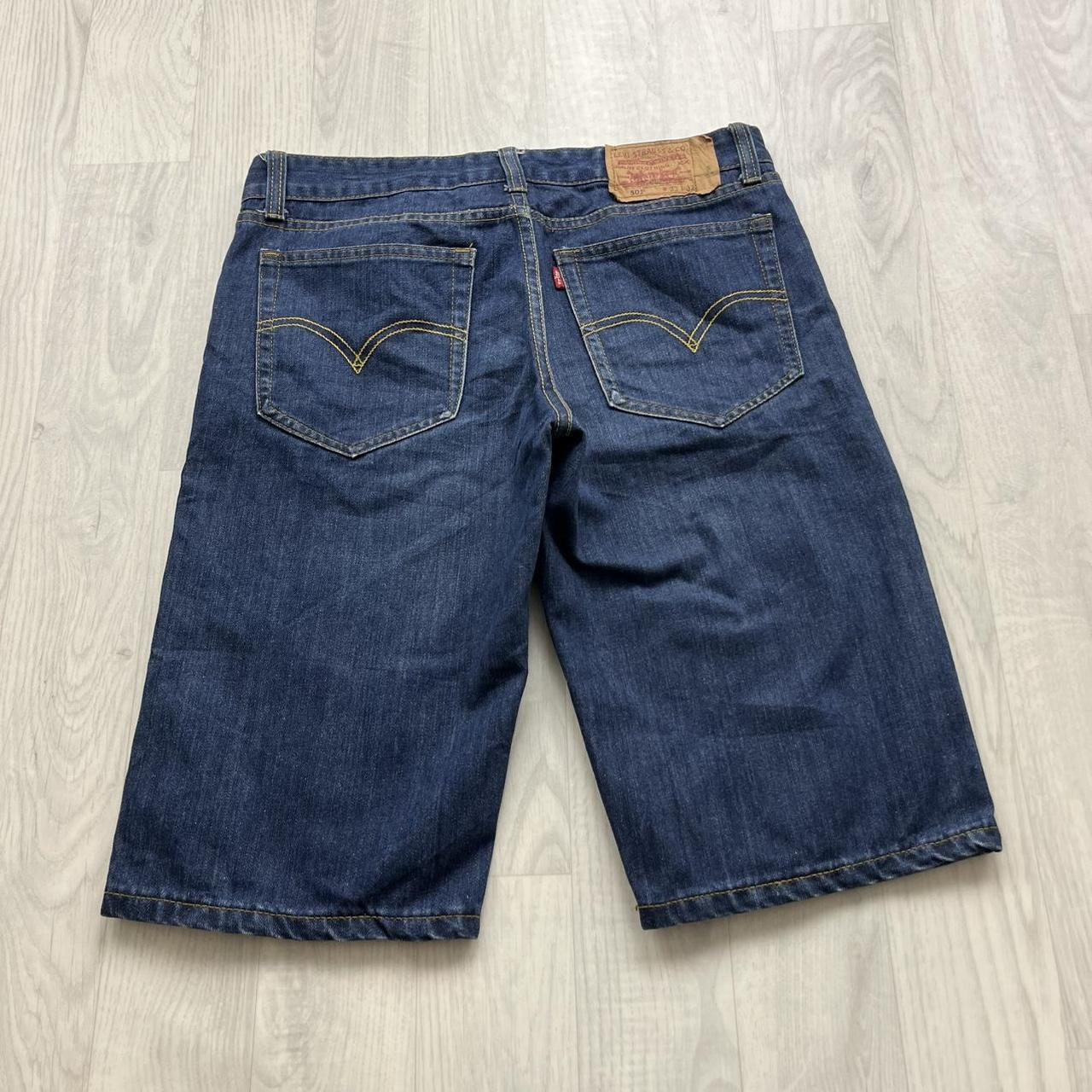 VINTAGE 00s LEVIS 501 LOOSE JORTS NAVY