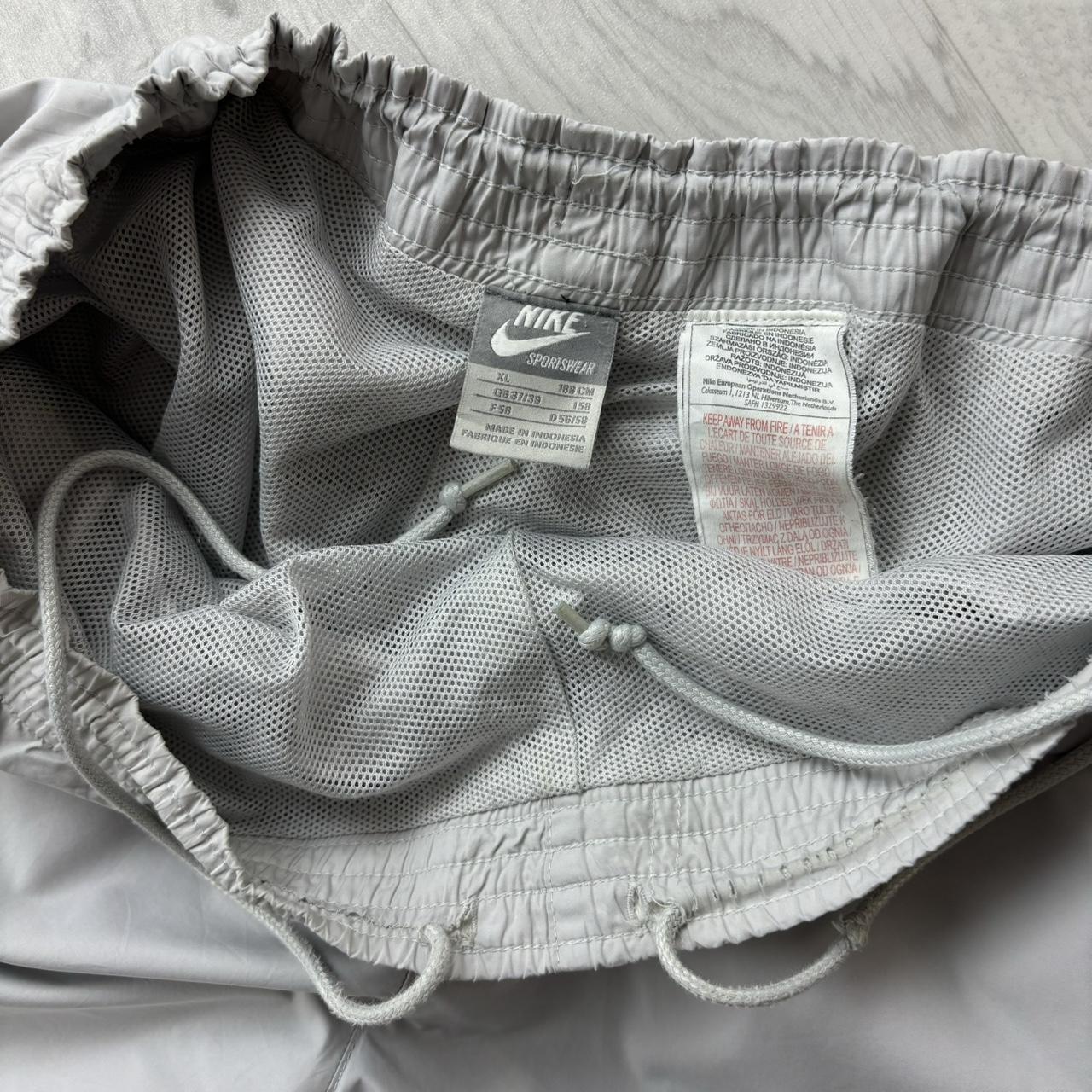 VINTAGE Y2K NIKE AIR TECHNICAL BAGGY TRACKSUIT BOTTOMS GREY