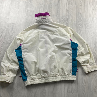 VINTAGE 00s COLUMBIA LIGHTWEIGHT BOMBER JACKET WHITE PINK