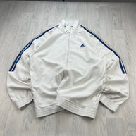 VINTAGE Y2K ADIDAS WINDBREAKER JACKET WHITE