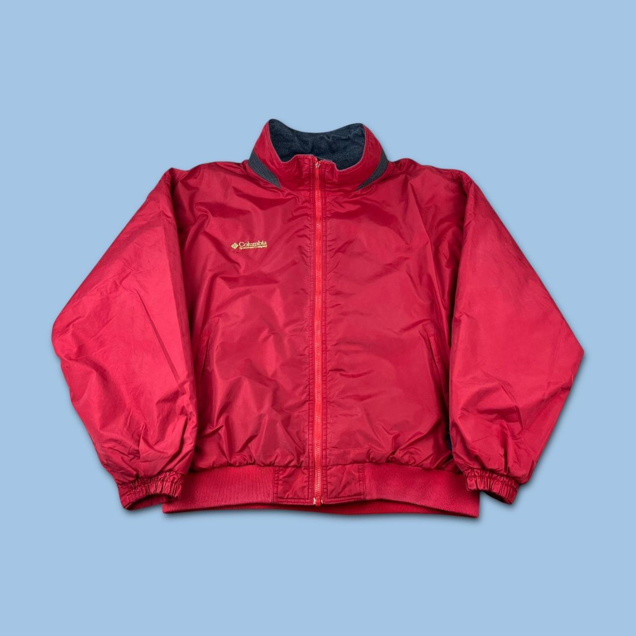 VINTAGE 00s COLUMBIA UTILITY BOMBER JACKET RED