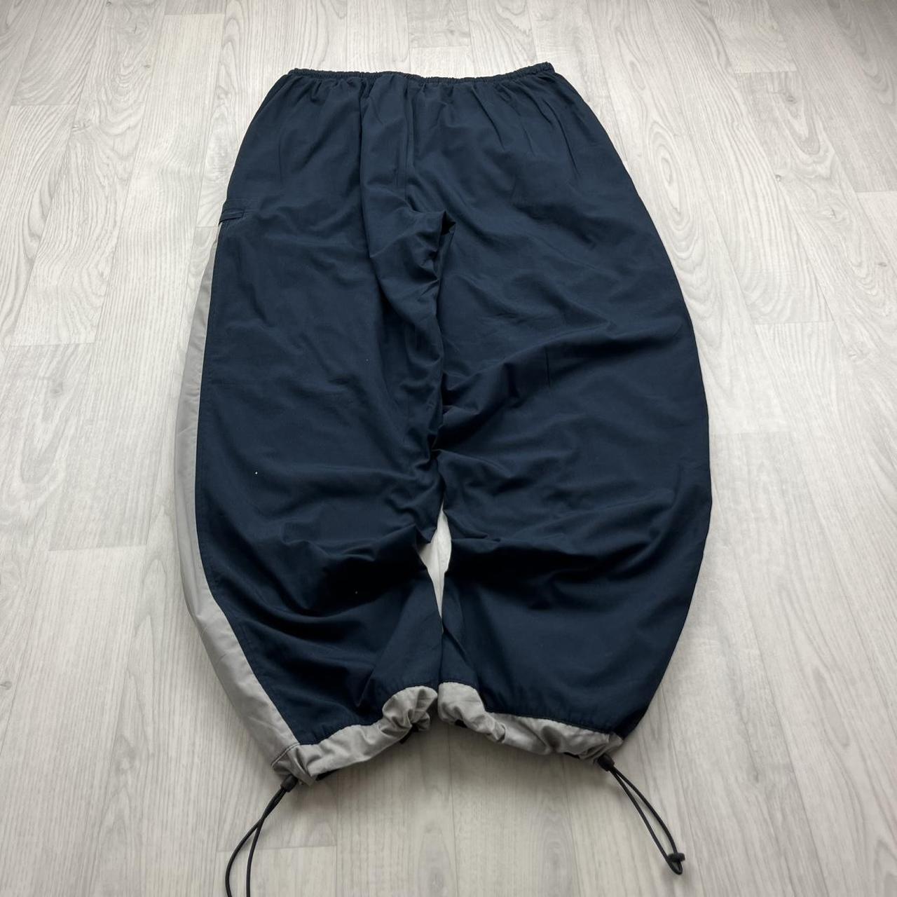 VINTAGE Y2K NIKE TECHNICAL BAGGY TRACKSUIT BOTTOMS NAVY