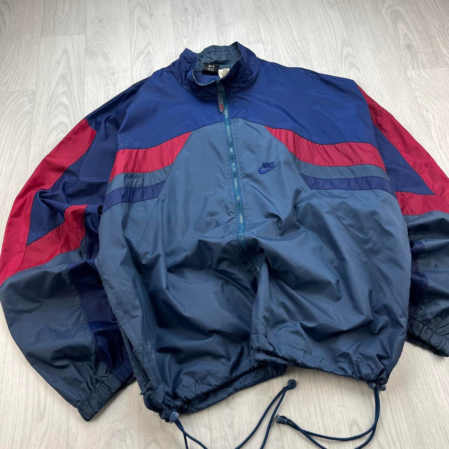 VINTAGE 90s NIKE WINDBREAKER SHELL JACKET BLUE