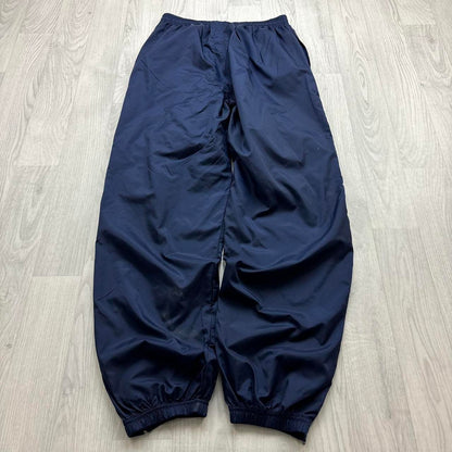 VINTAGE 90s ADIDAS BAGGY TRACKSUIT BOTTOMS NAVY