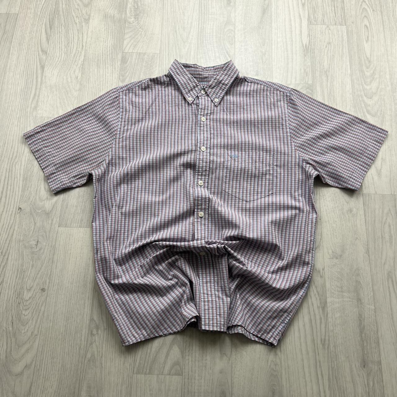 VINTAGE Y2K DOCKERS SHORT SLEEVE CHECKERED SHIRT