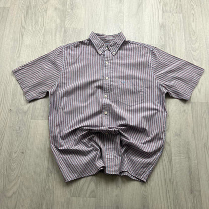 VINTAGE Y2K DOCKERS SHORT SLEEVE CHECKERED SHIRT
